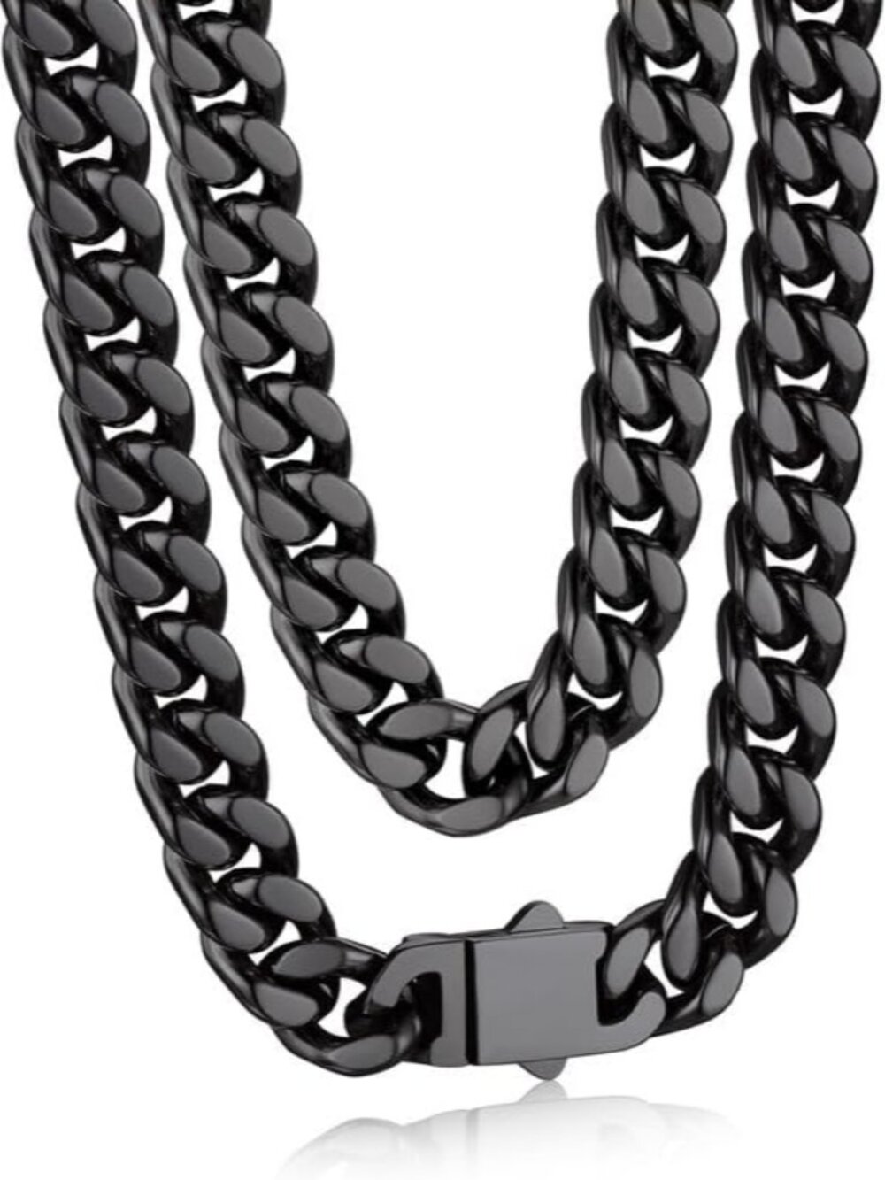 Mens Stainless Steel Chain Necklaces 5MM/7MM/9MM/12MM Chunky Miami Cuban Link Ch